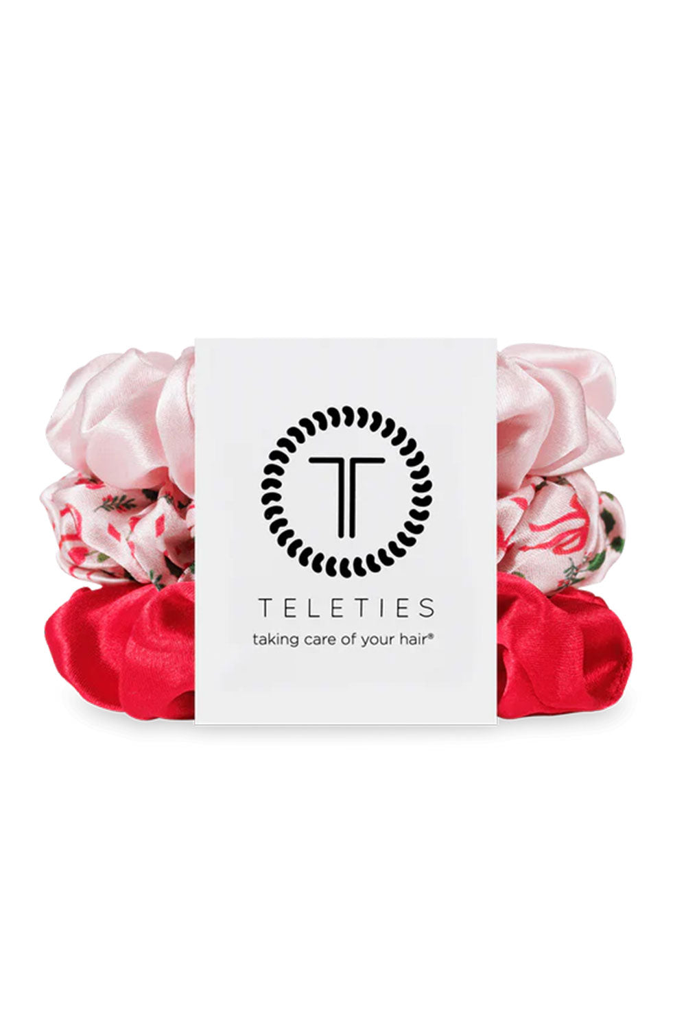 Teleties Blushmas Silk Hair Scrunchies Large