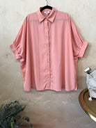 Button Up 3 Quarter Sleeve