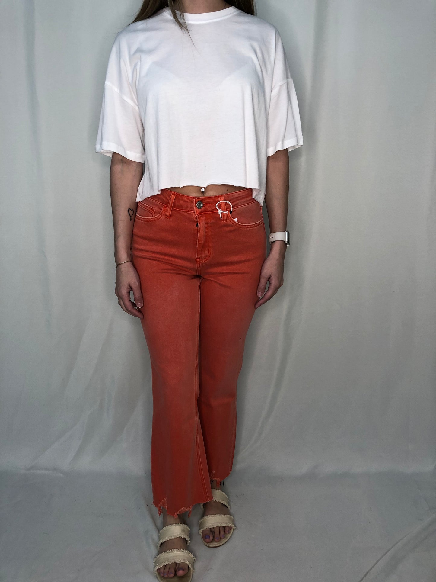 Alice Mid Rise Crop Flare Jeans