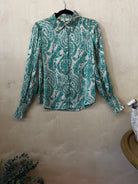 Emerald Design Button Up Long Sleeve