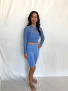 Mono B Ribbed Seamless High-Waist Biker Shorts