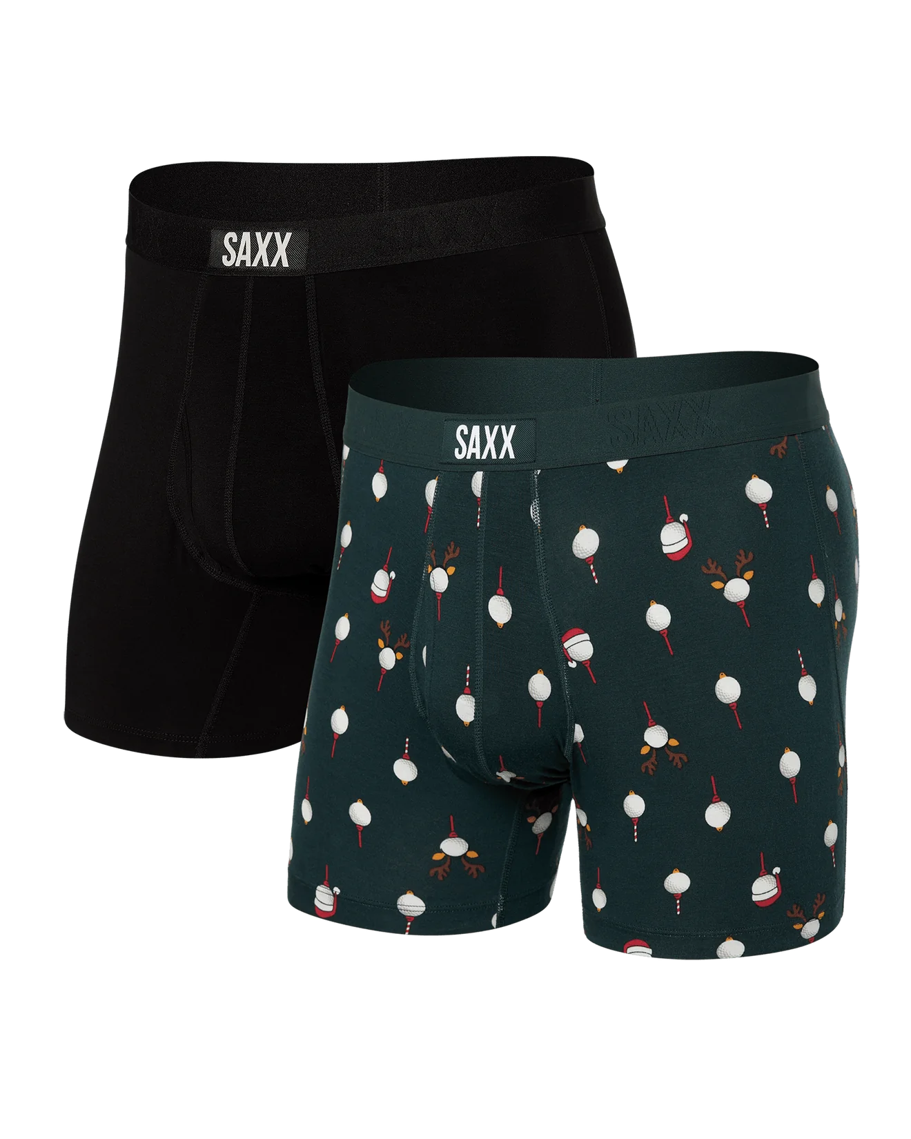 SAXX Ultra Super Soft Boxer Briefs with Fly – 2-Pack Getta Watt – Windowpane