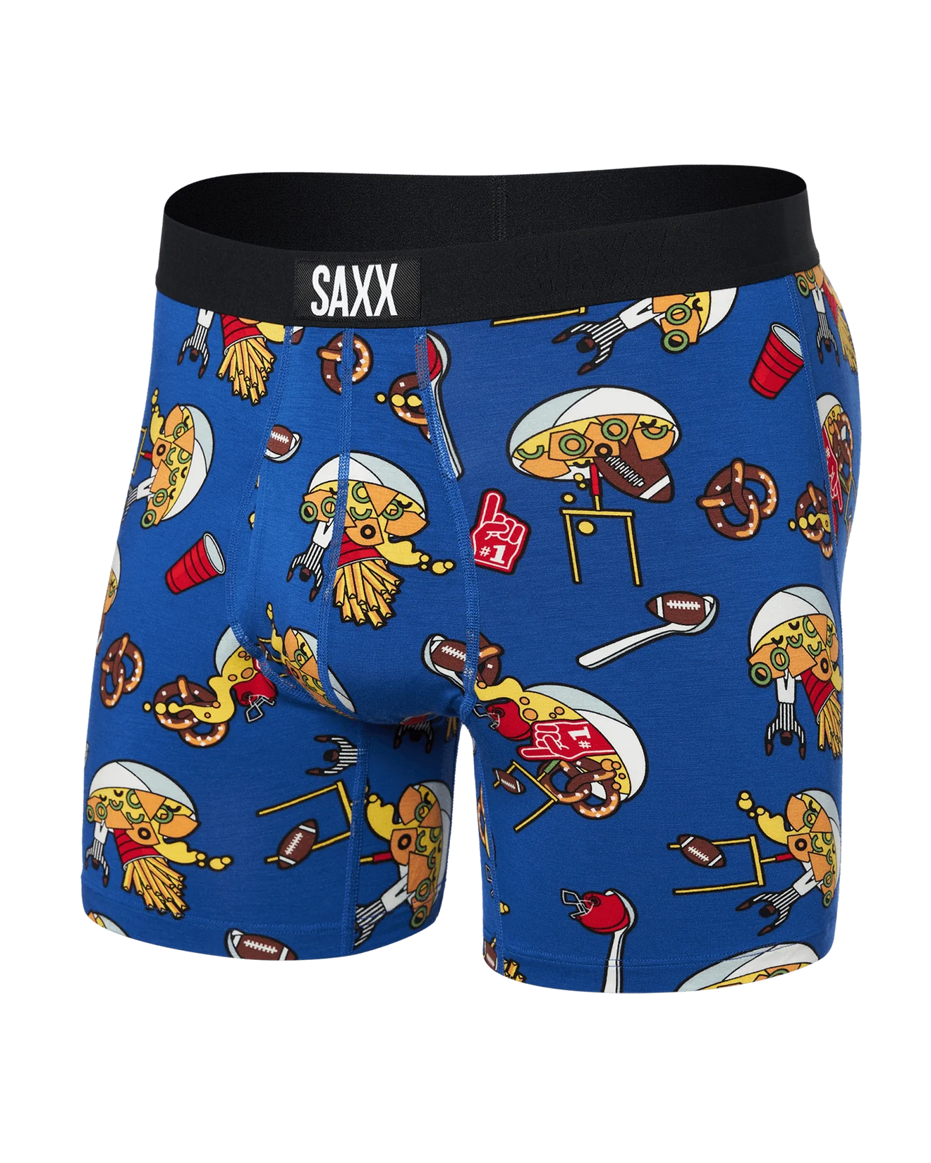 SAXX Ultra Super Soft Boxer Briefs with Fly Souper Bowl-Cobalt