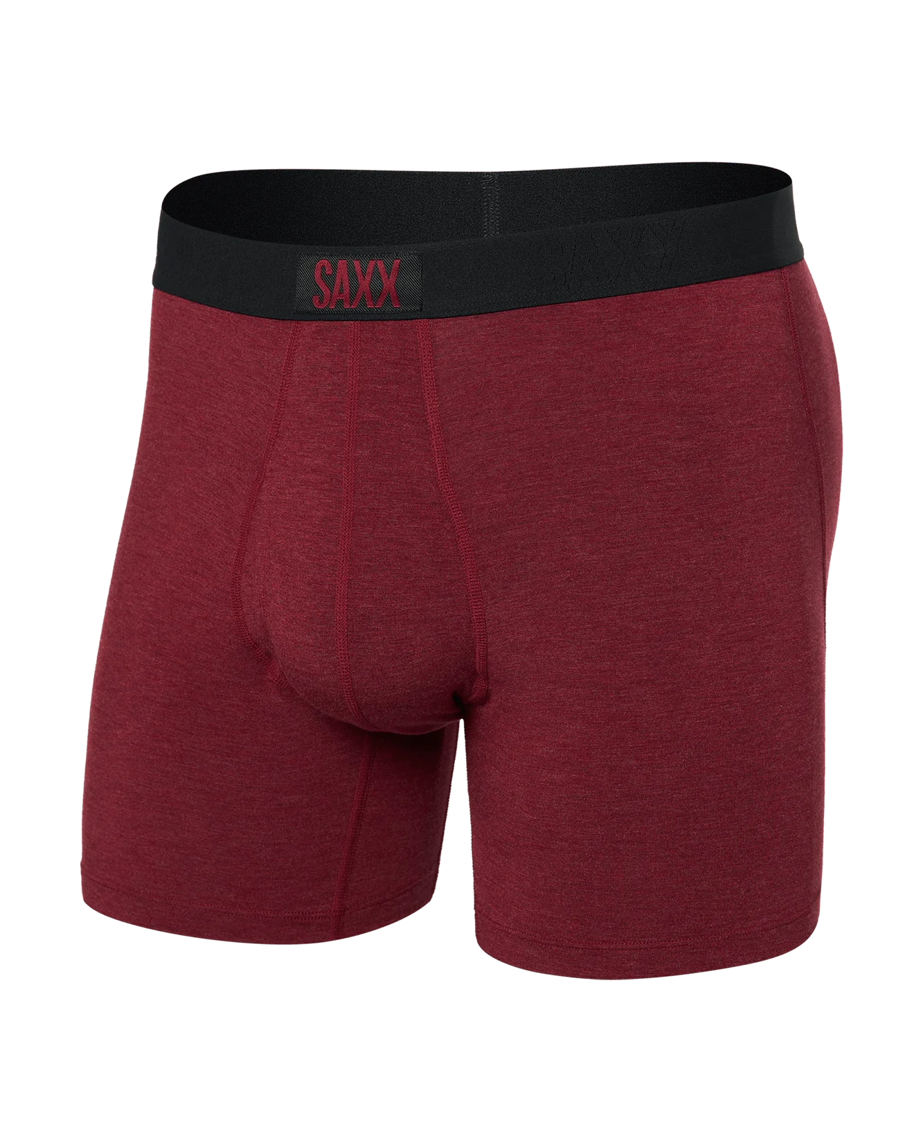 SAXX Ultra Super Soft Boxer Briefs with Fly Tibeth Red Heather