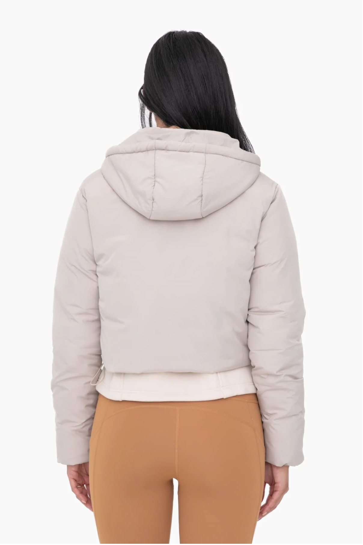 Cropped Collard Puffer Jacket