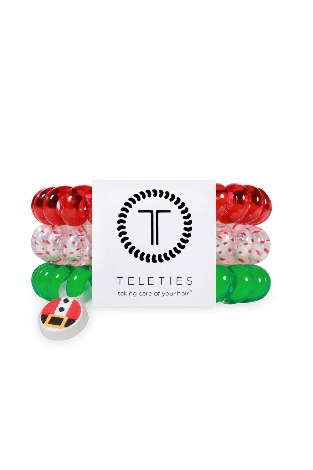 Teleties Secret Santa Hair Ties (Holiday Edition) Large