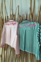 Stripe W/Velvet PJ Set