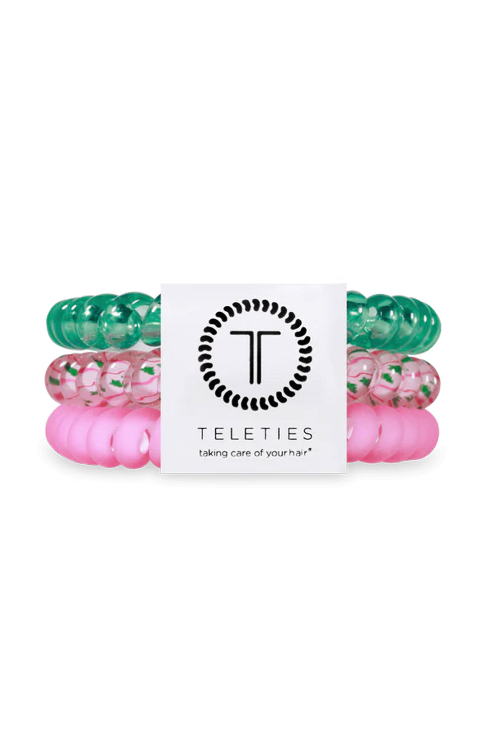 Teleties Merry Pinkmas Hair Ties Small
