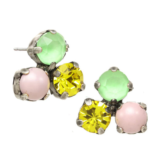 Antique Silver Plated Mini Earrings