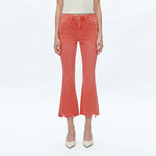 Alice Mid Rise Crop Flare Jeans