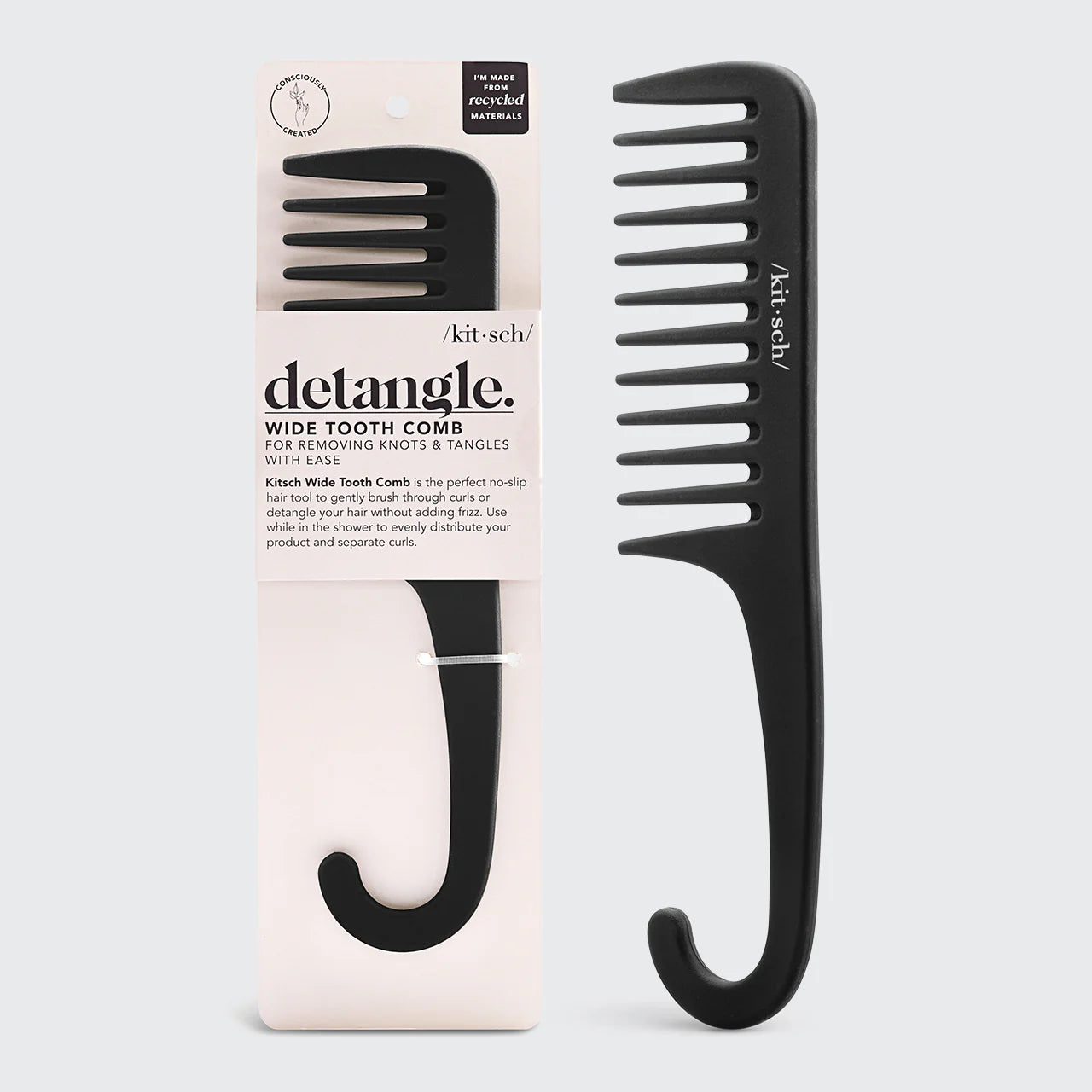 Wide Tooth Comb Recycled Plastic
