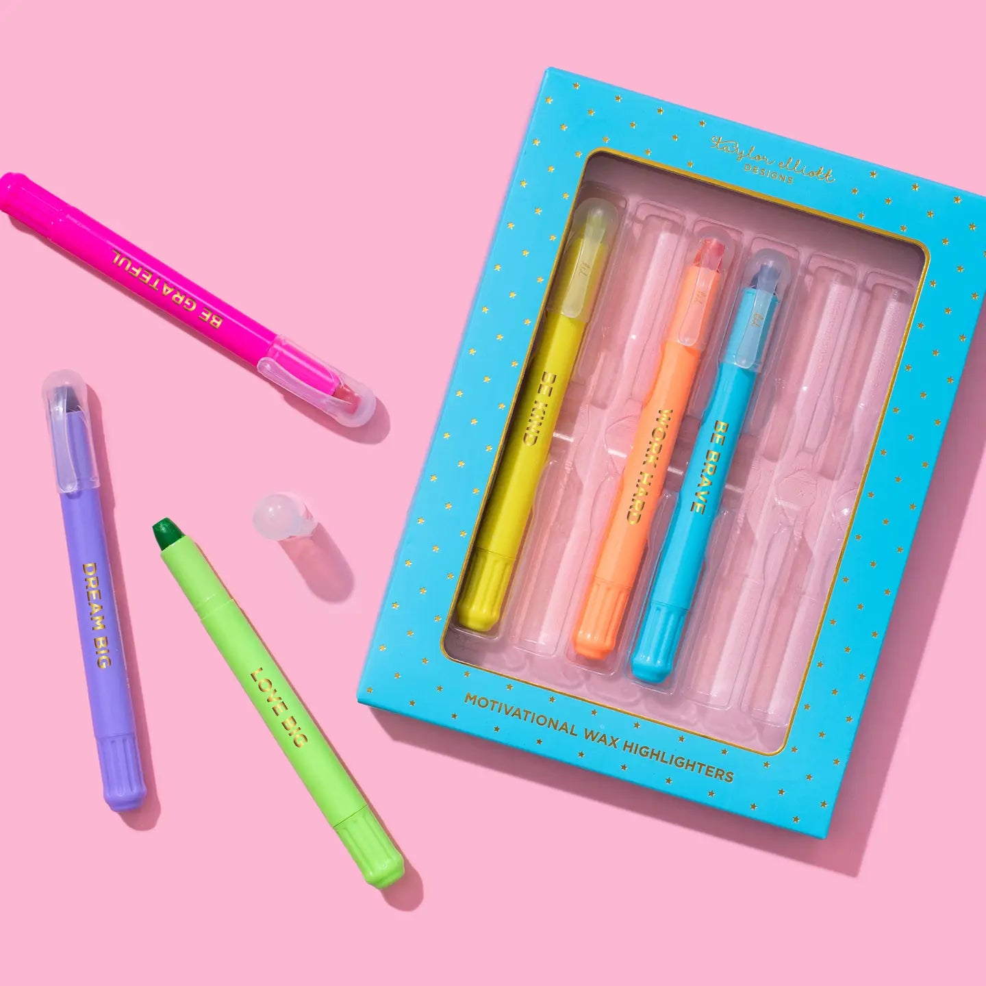 Motivational Wax Highlighter Set