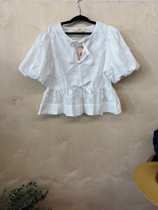 Embossed Floral Top