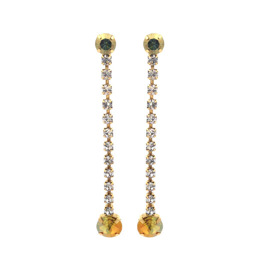 Aliza Earrings Citrus/Lime/Brandy