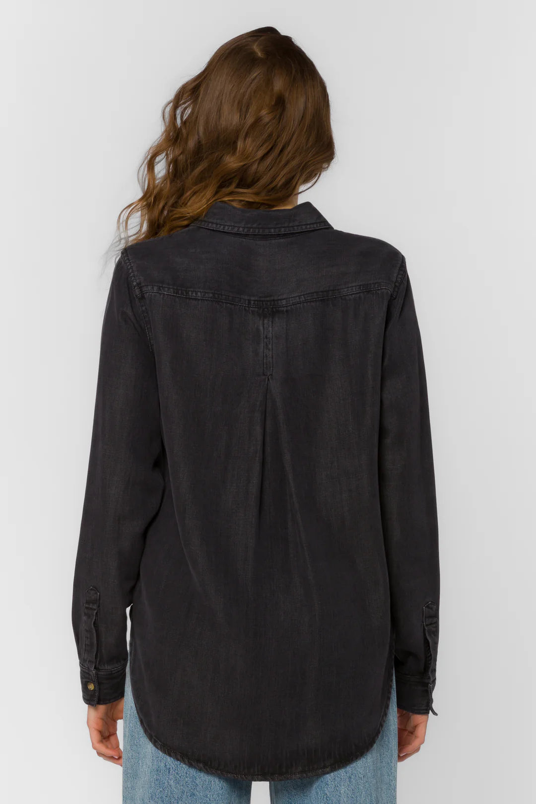 Bennett Black Long Sleeve Button-Up Shirt