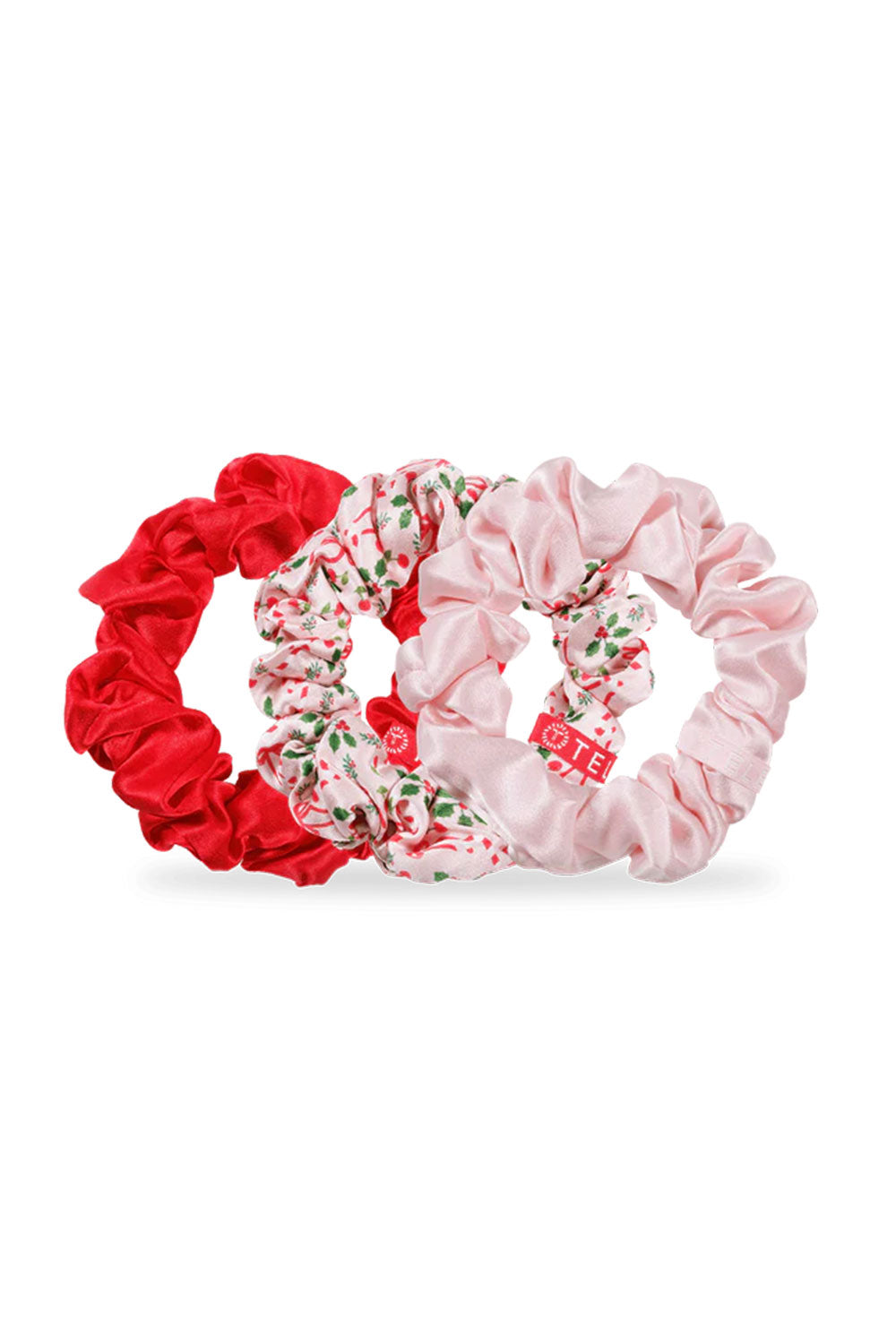 Teleties Blushmas Silk Hair Scrunchies Large