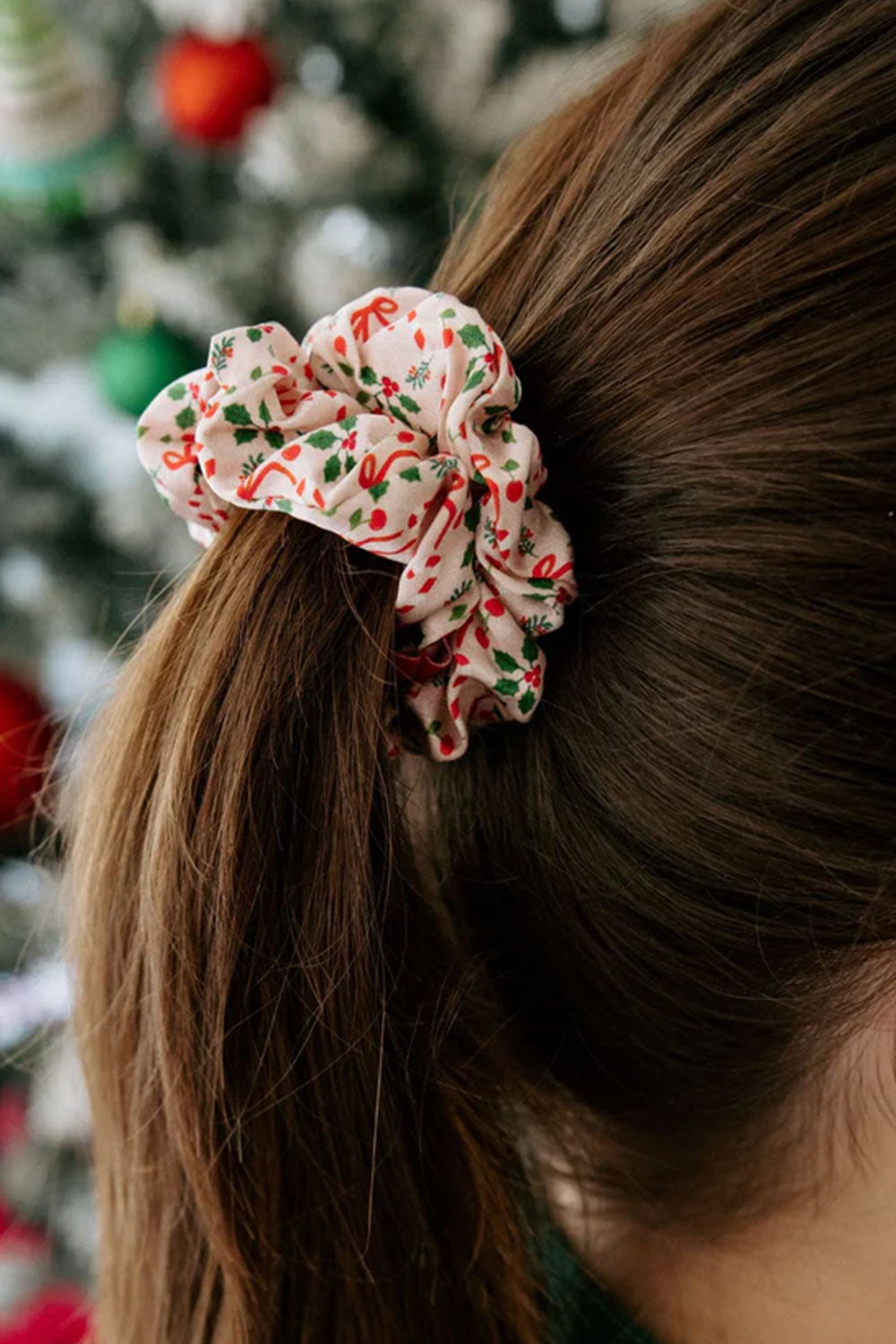 Teleties Blushmas Silk Hair Scrunchies Large