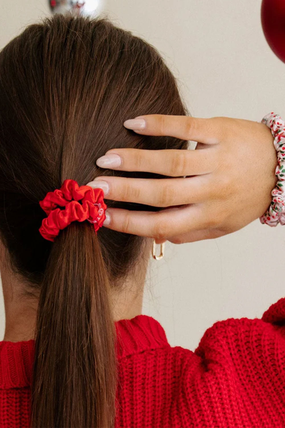 Teleties Blushmas Silk Hair Scrunchies Small