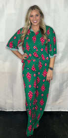 Bold Moves Green Printed Trouser