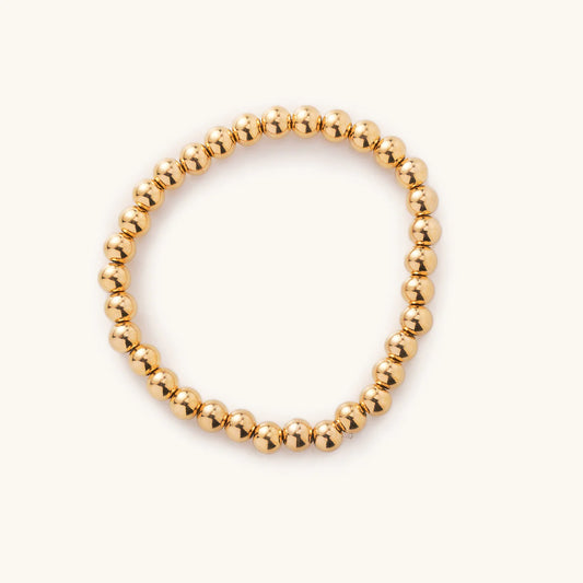 Waterproof Gold Beaded Bracelets