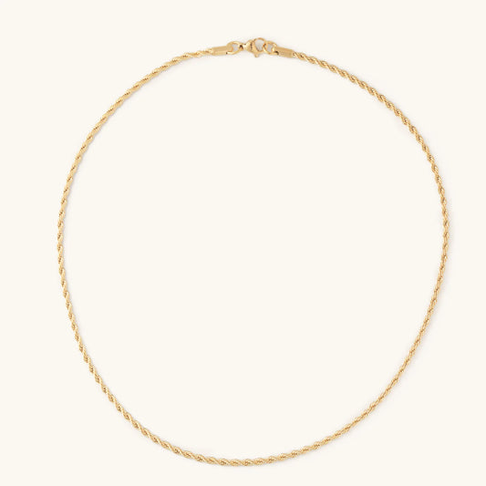 Skinny Golden Rope Necklace