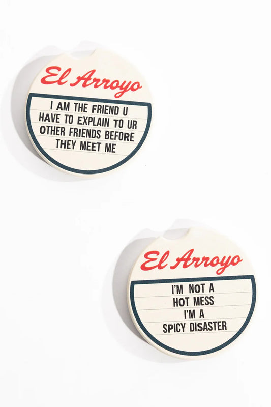 Spicy Disaster - Car Coaster Set