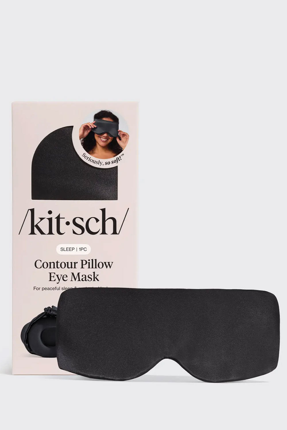 Kitsch Charcoal Contour Pillow Eye Mask