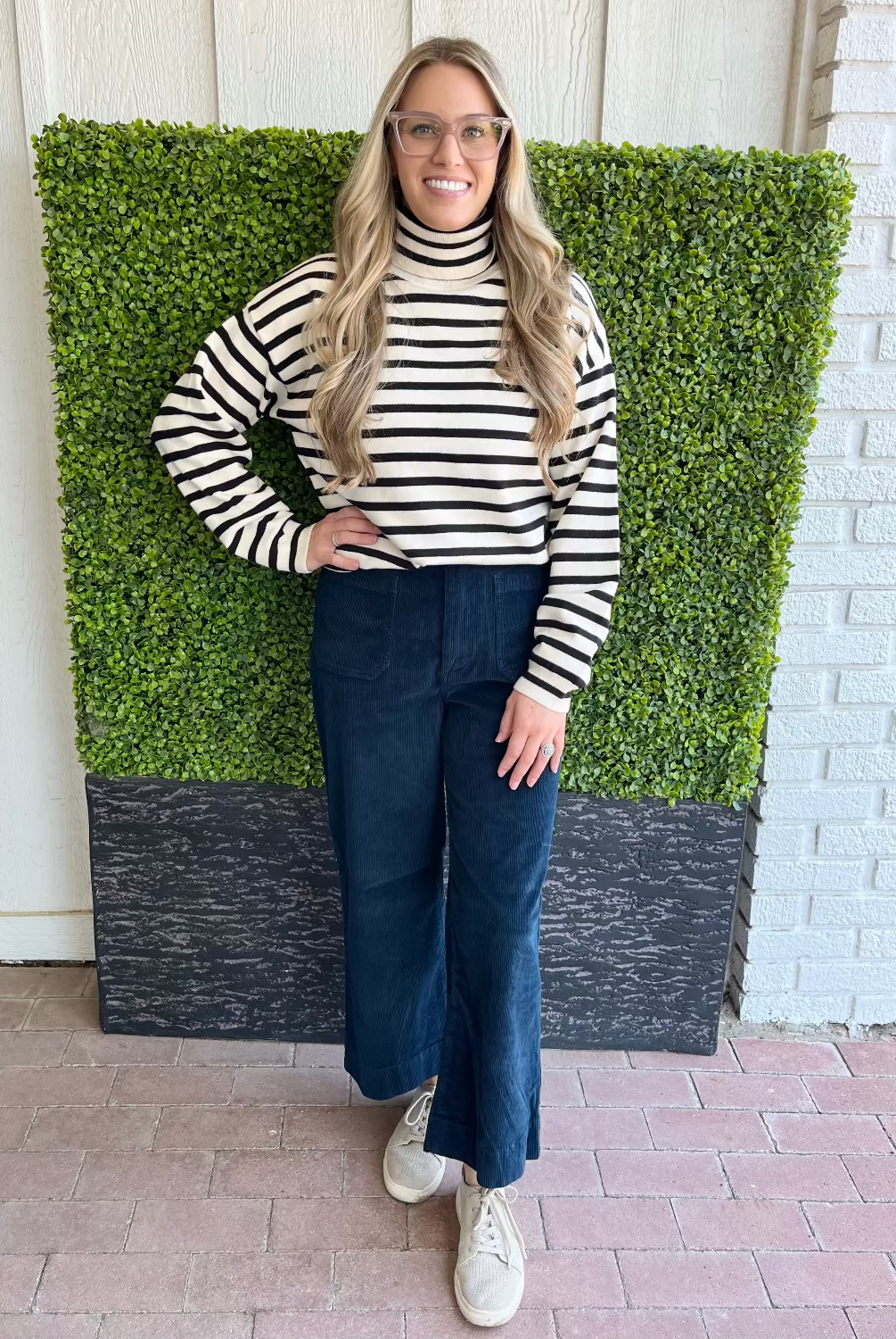 Cropped Wide Leg Utility Pants – Deep Cobalt