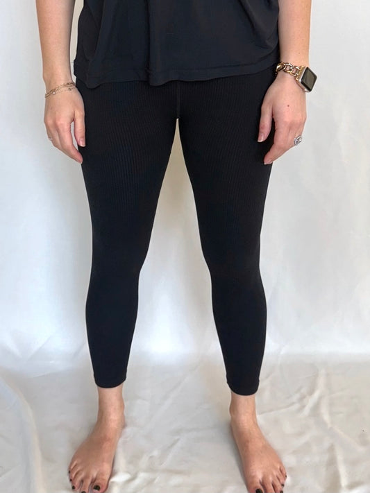 Ribbed Fold Over Leggings