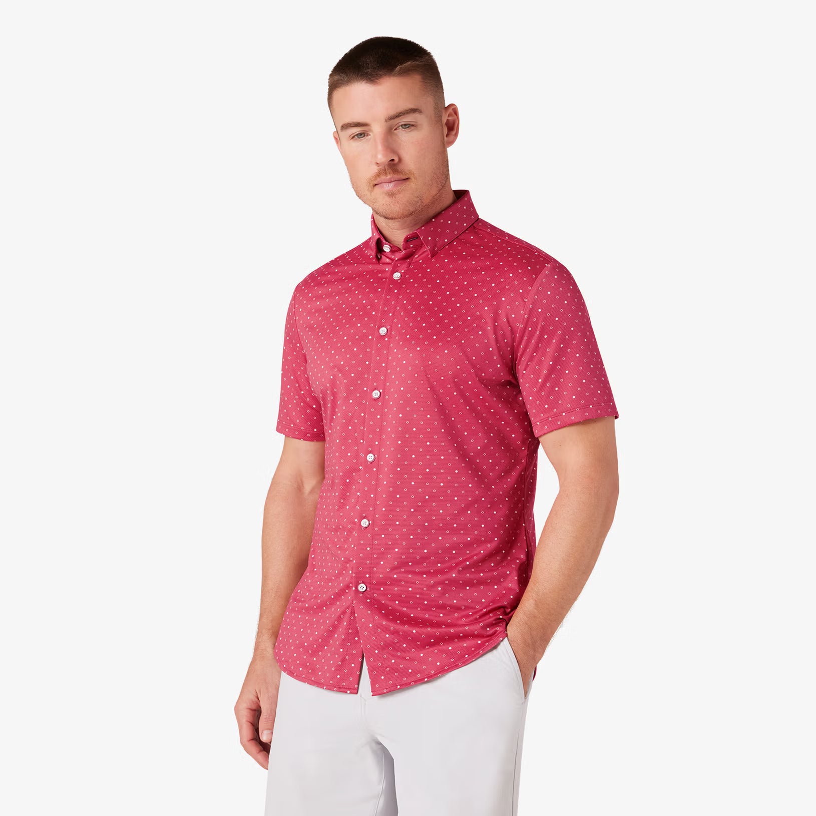 Halyard SS Dress Shirt  red