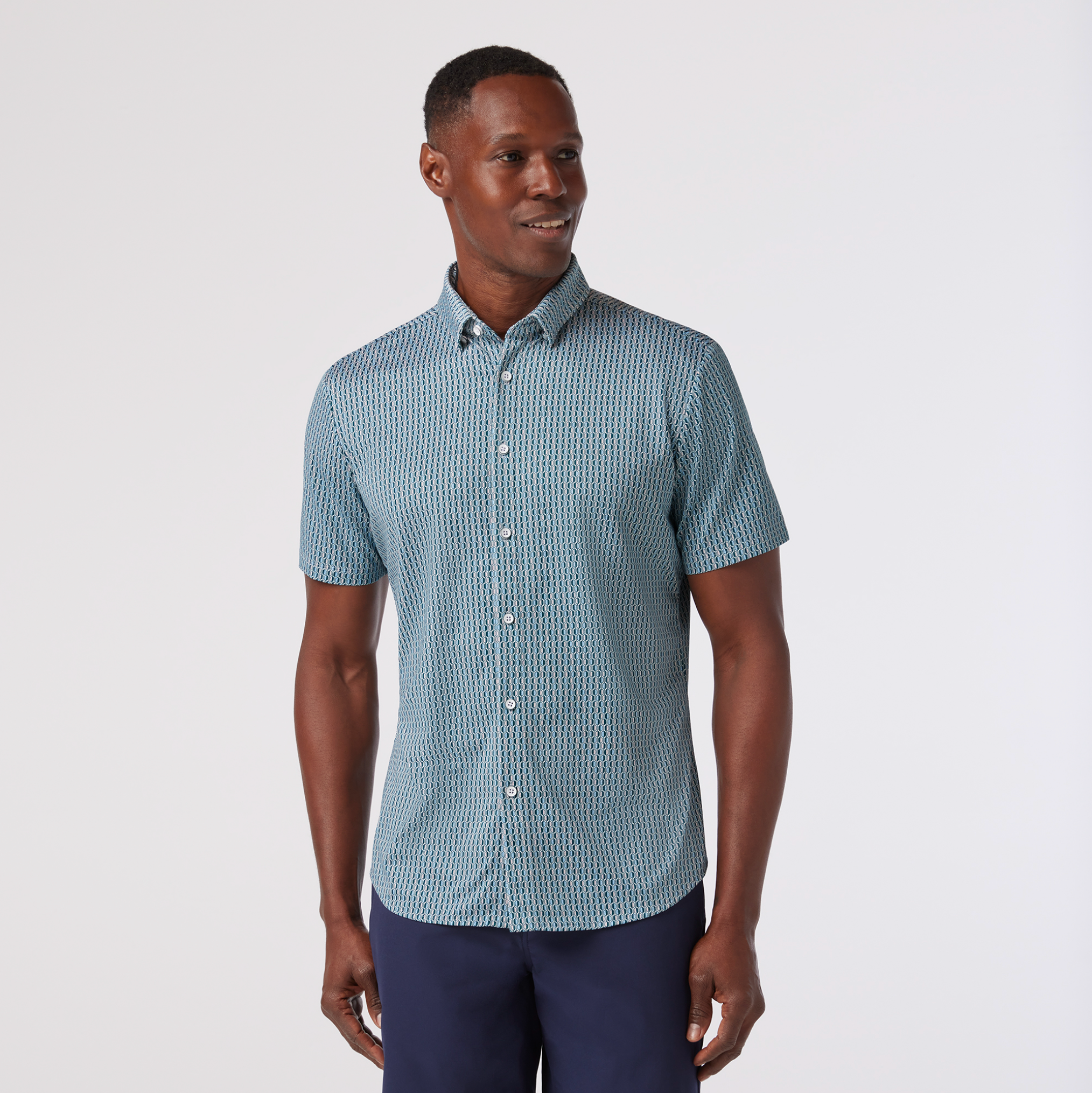 Halyard SS Dress Shirt blue