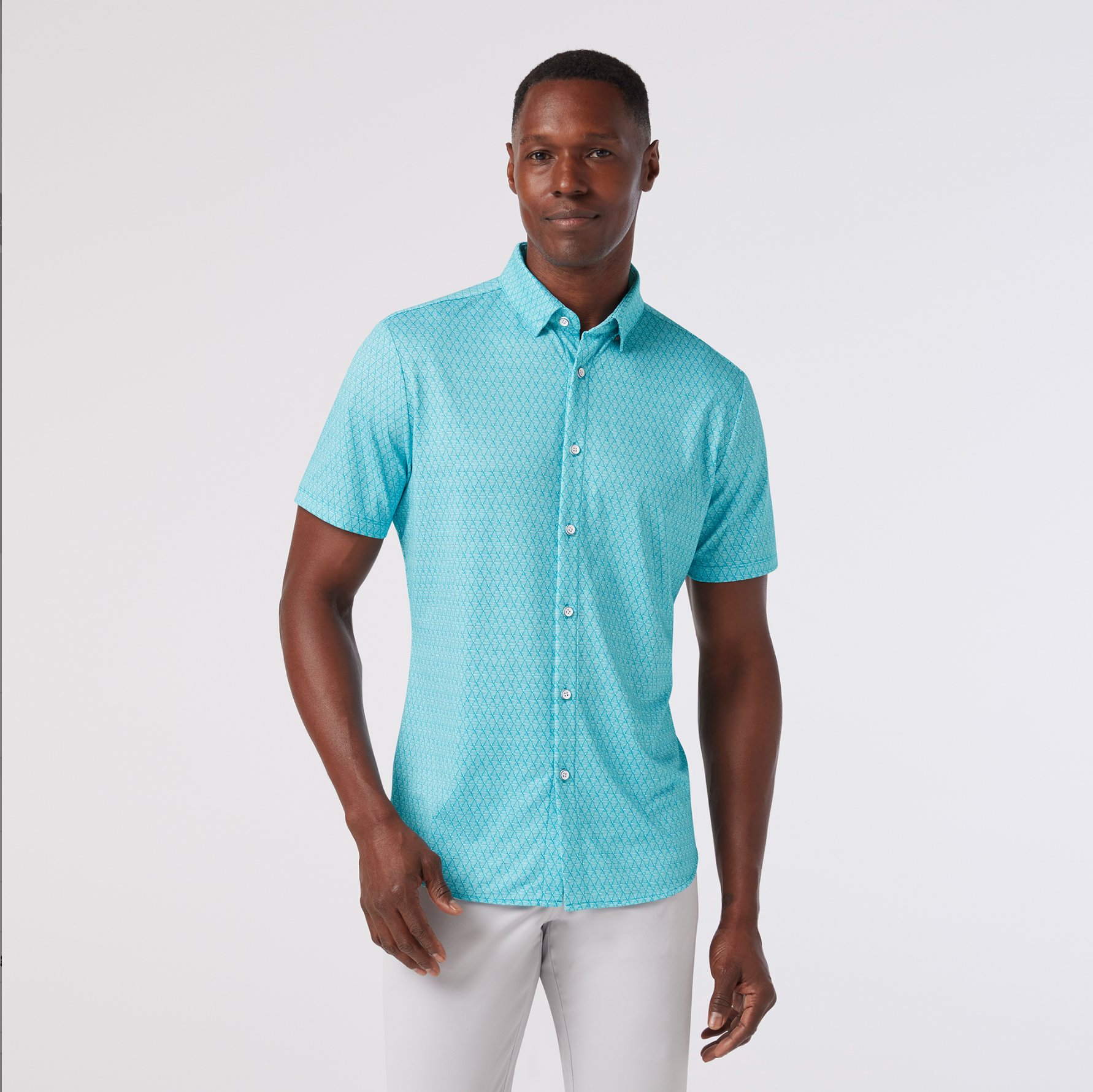 Halyard SS Dress Shirt teal