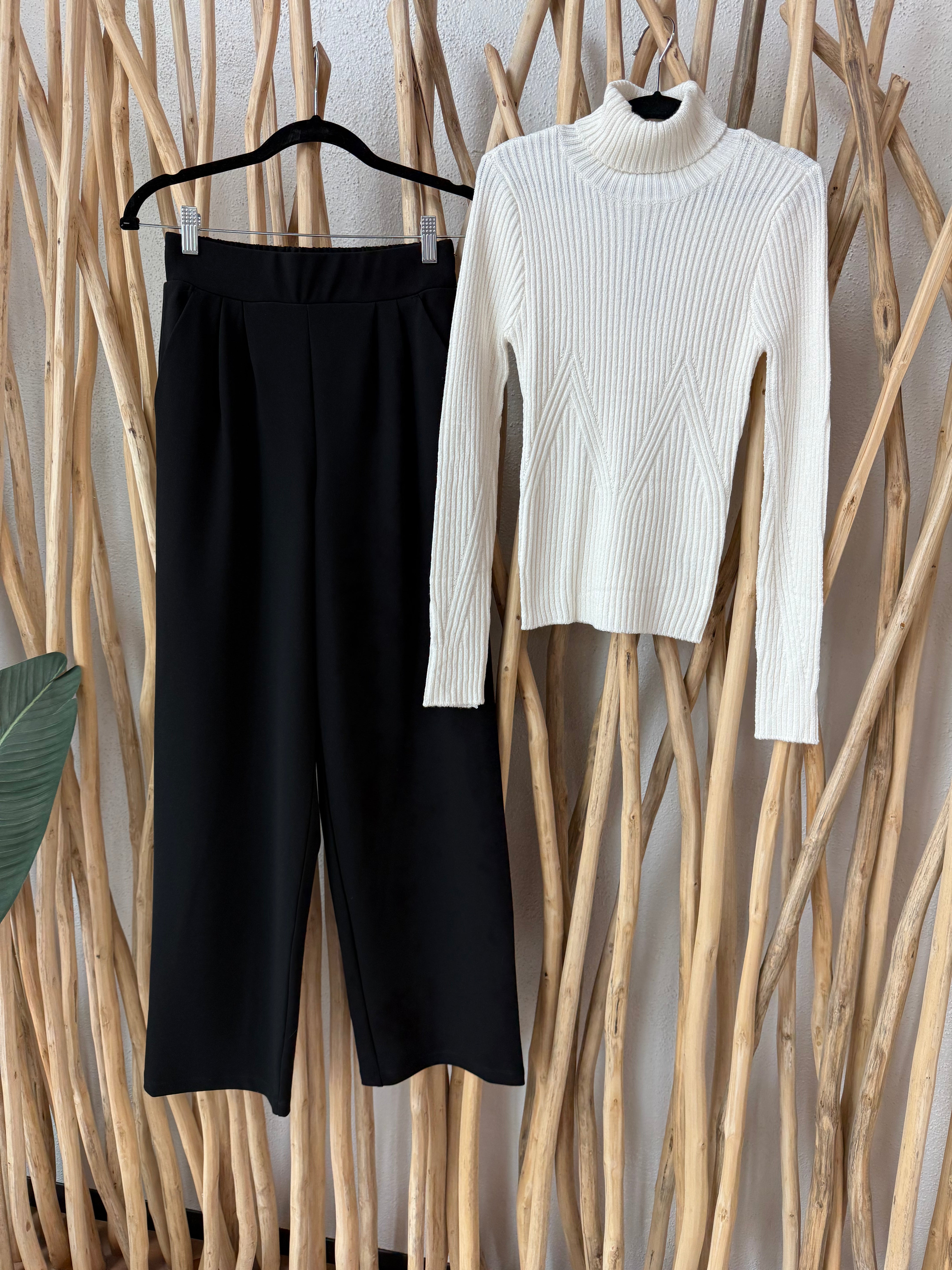 Hunter & Brown Black Dress Pant