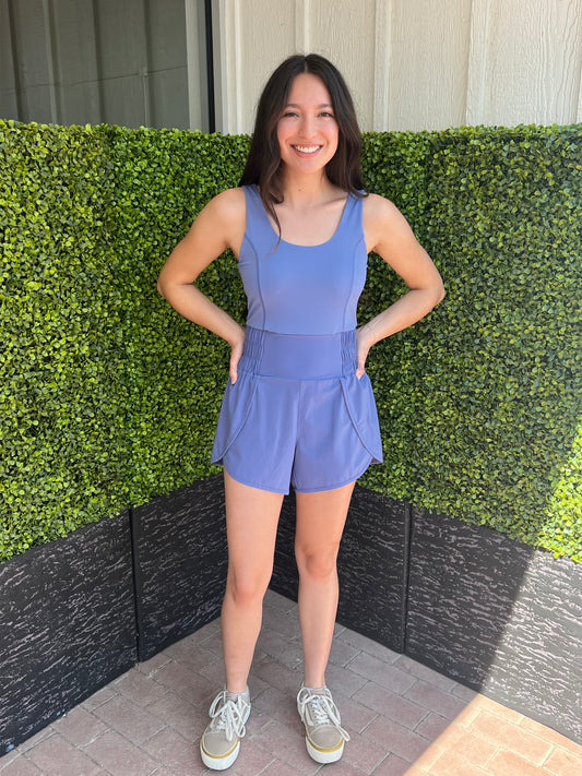 Active Woven Shortsie Romper