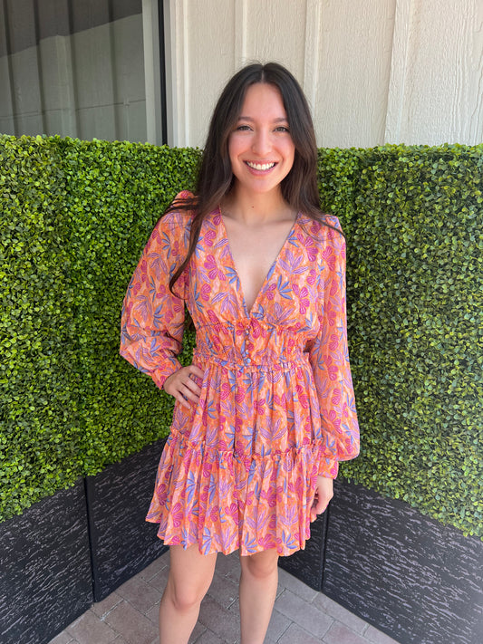 Birds Of Paradise Mini Margot Dress