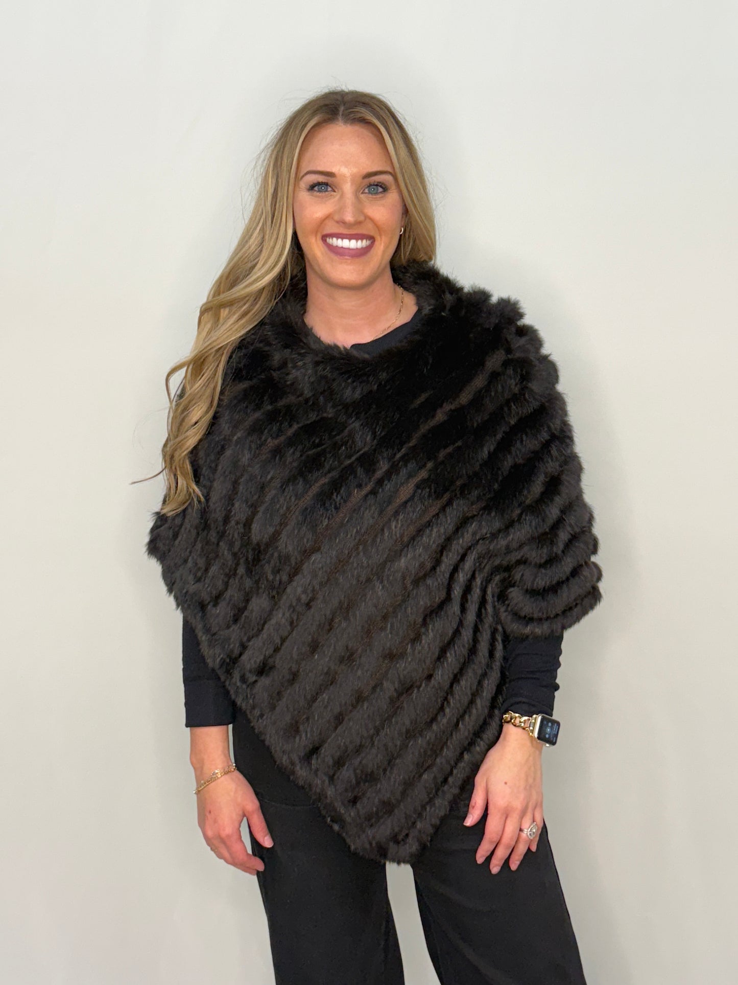 Knit Rabbit Poncho