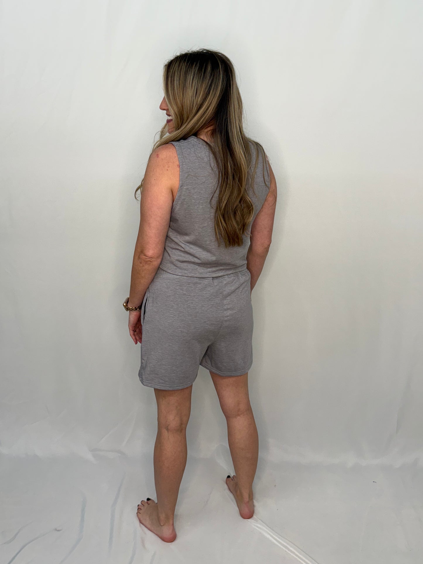 Heather Grey Pajama Shorts