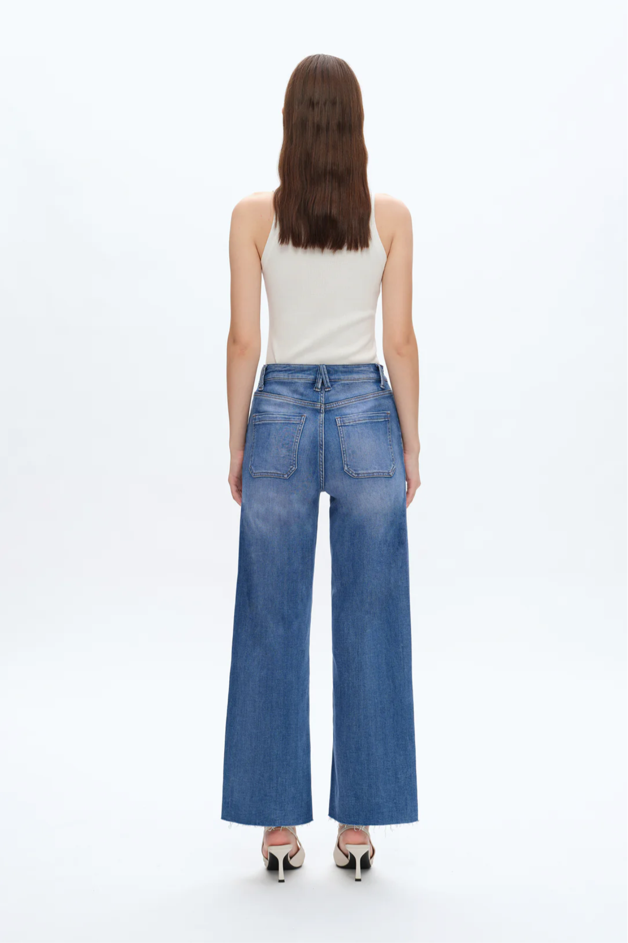 Jess High Rise Relaxed Straight Denim Jeans