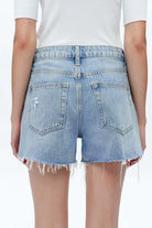 Kelly High Rise Denim Shorts