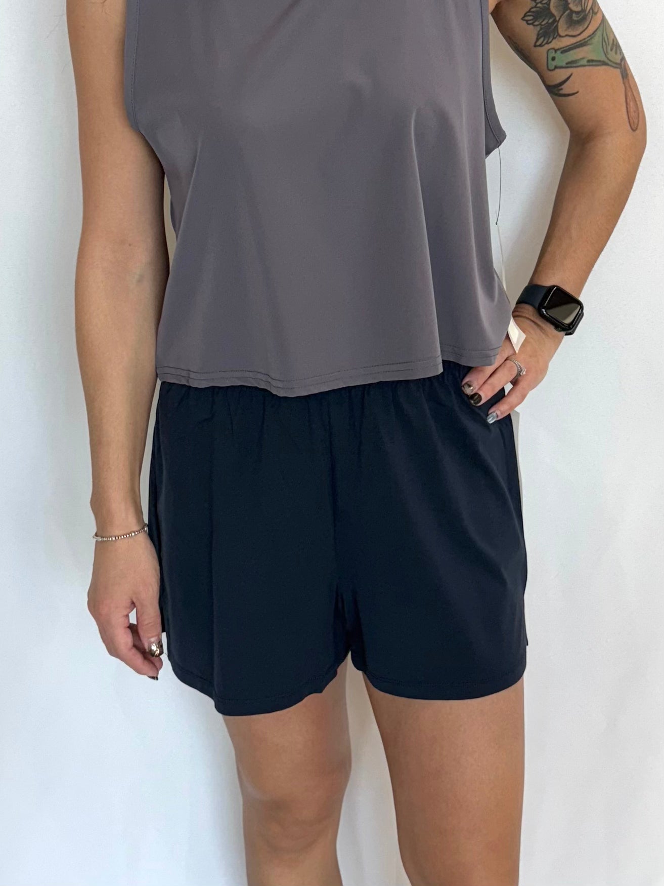 Mono B Navy Blue Performance Shorts