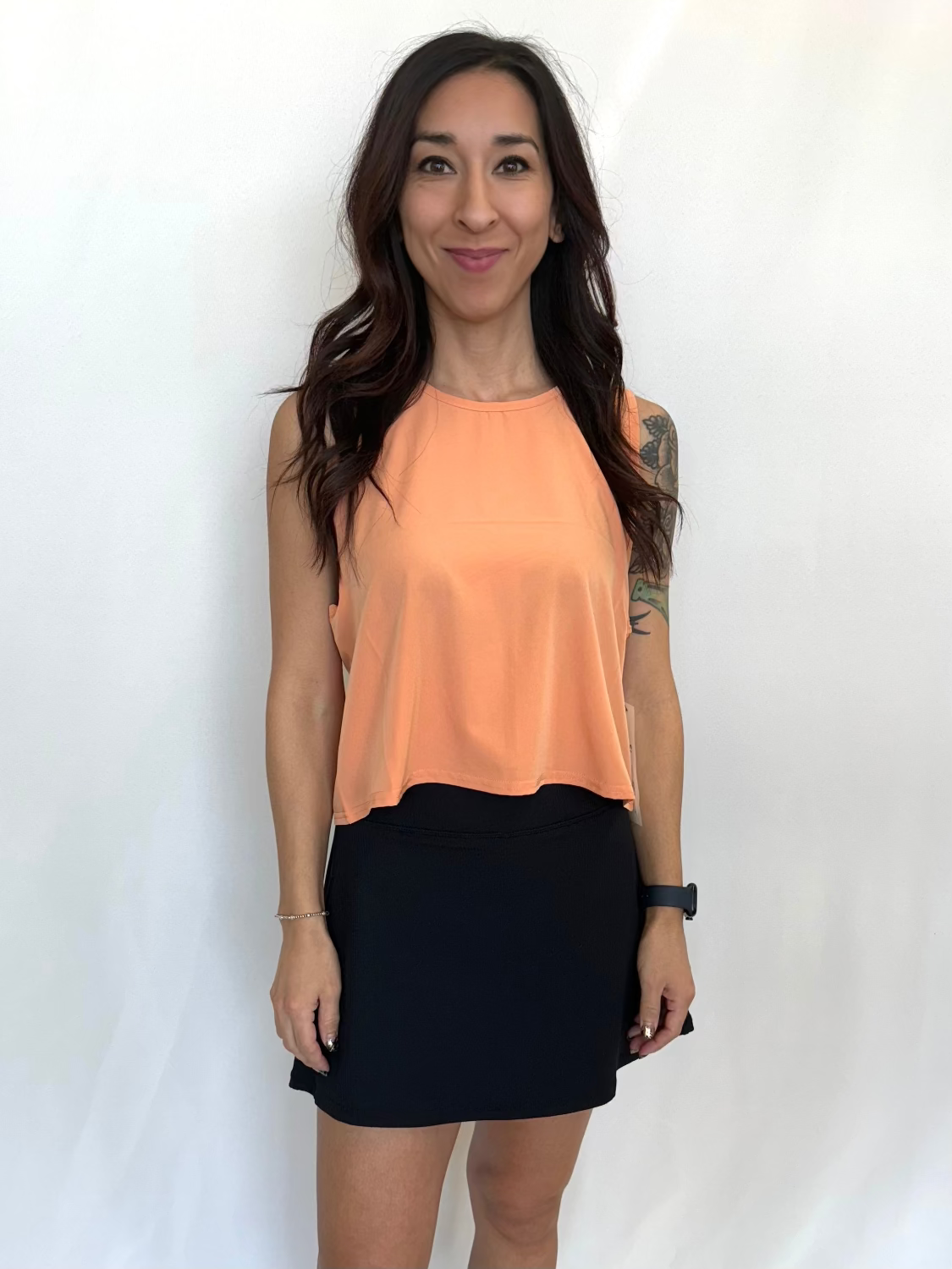 Mono B Ribbed High-Waisted Active Tennis Skirt 