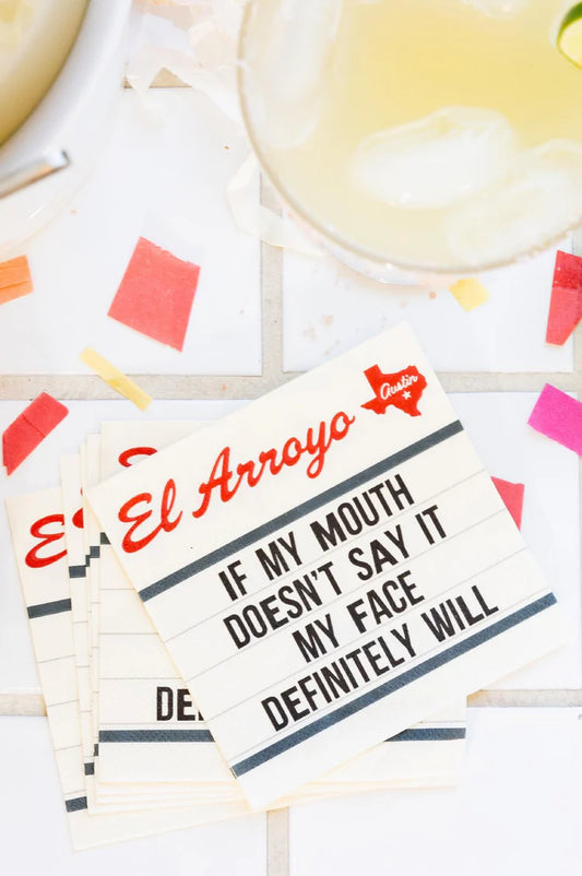 Cocktail Napkins - My Face