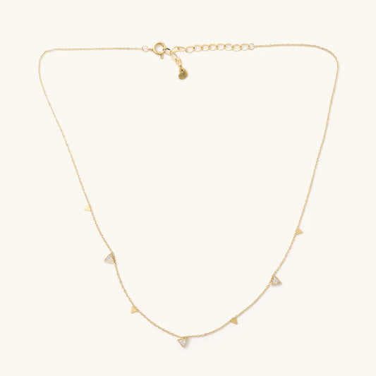 Tori Crystal Triangle Necklace