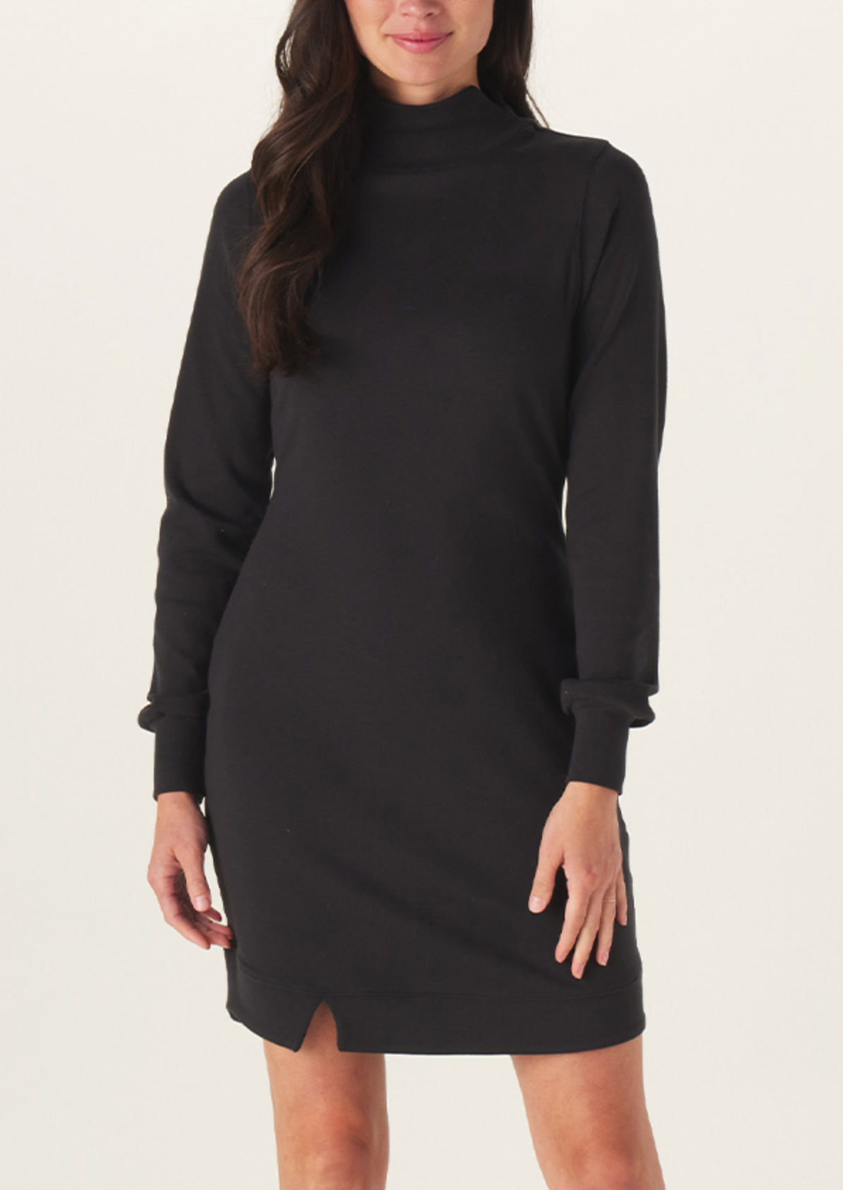 Puremeso Mock Neck Dress Black 