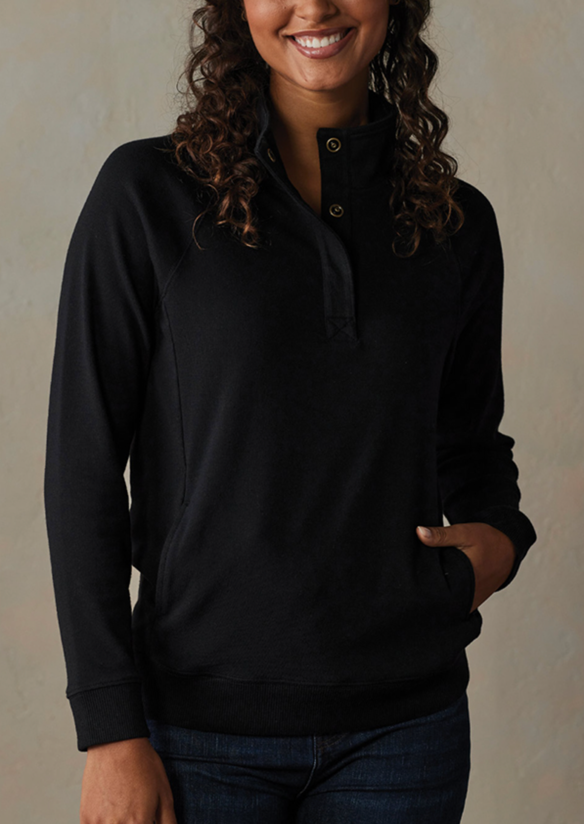 Puremeso Weekend Snap Pullover Black 