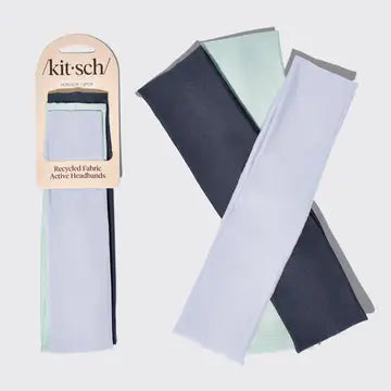 Recycled Fabric Twist Headbands 3 Pack