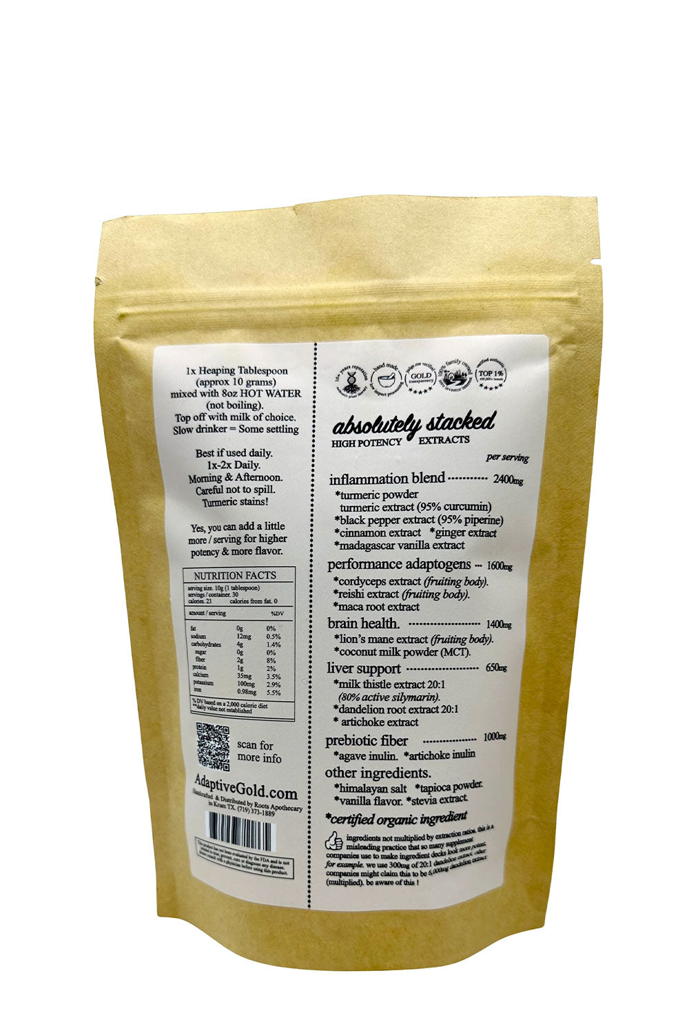 Roots Apothecary Adaptive Gold 