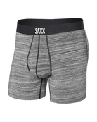 SAXX Ultra Super Soft Boxer Brief with Fly – 2-Pack Spacedye – Heather Grey