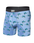 SAXX Ultra Super Soft Boxer Briefs with Fly Man In The Blue Suit- Blue