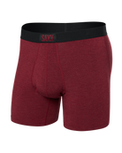 SAXX Ultra Super Soft Boxer Briefs with Fly Tibeth Red Heather
